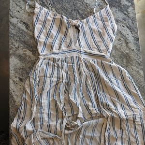 Short romper with long skirt